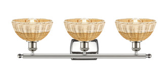 Ballston Three Light Bath Vanity (516-3W-PN-NBD2-75-NAT)