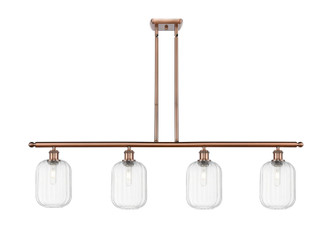 Innovations - 516-4I-AC-G460-7CL - Four Light Island Pendant - Ballston - Antique Copper