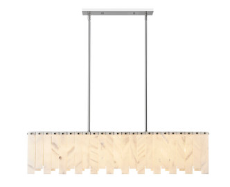 Viviana Seven Light Linear Chandelier (345-49L-PN)