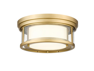 Z-Lite - 426F12-OBR - Two Light Flush Mount - Willow - Olde Brass
