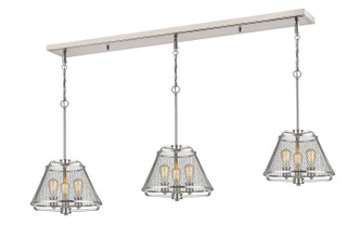 Z-Lite - 451-16-3BN - Nine Light Linear Chandelier - Iuka - Brushed Nickel Z-Lite - 451-16-3BN - Nine Light Linear Chandelier - Iuka - Brushed Nickel