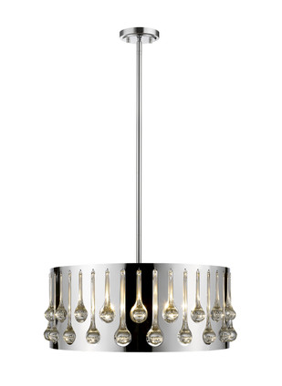 Z-Lite - 453-20CH - Five Light Pendant - Oberon - Chrome Z-Lite - 453-20CH - Five Light Pendant - Oberon - Chrome