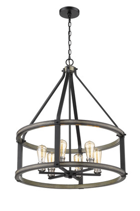 Kirkland Six Light Chandelier (472-6D-ABB)
