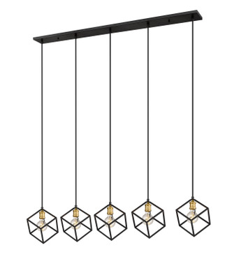 Z-Lite - 478-5L-BRZ-OBR - Five Light Linear Chandelier - Vertical - Bronze + Olde Brass