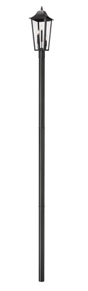 Z-Lite - 5008PHBR-5009P120-BK - Three Light Outdoor Post Mount Fixture - Gannon - Black