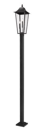 Z-Lite - 5008PHXLS-536P-BK - Three Light Outdoor Post Mounted Fixture - Gannon - Black
