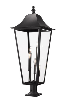 Z-Lite - 5008PHXXLR-533PM-BK - Five Light Outdoor Pier Mounted Fixture - Gannon - Black