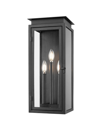 Z-Lite - 5018M-BK - Three Light Outdoor Wall Light - Nova - Black Z-Lite - 5018M-BK - Three Light Outdoor Wall Light - Nova - Black