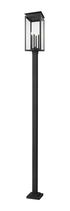 Z-Lite - 5018PHBS-536P-BK - Four Light Outdoor Post Mounted Fixture - Nova - Black