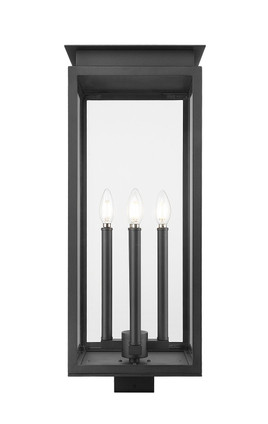 Nova Four Light Outdoor Post Mount Fixture (5018PHBS-BK)