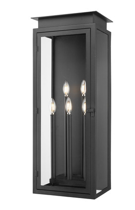 Z-Lite - 5018XL-BK - Five Light Outdoor Wall Light - Nova - Black