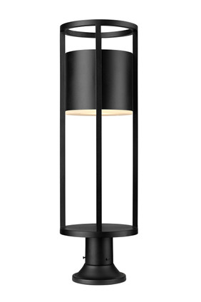 Luca LED Outdoor Pier Mounted Fixture (517PHB-553PM-BK-LED)