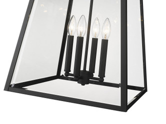 Broughton Four Light Outdoor Chain Mount Ceiling Fixture (521CHXL-BK)