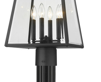 Broughton Four Light Outdoor Post Mounted Fixture (521PHBR-519P-BK) Broughton Four Light Outdoor Post Mounted Fixture (521PHBR-519P-BK)