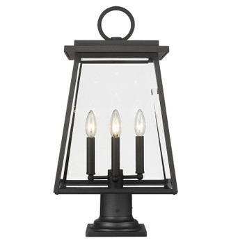 Broughton Four Light Outdoor Pier Mounted Fixture (521PHBR-533PM-BK) Broughton Four Light Outdoor Pier Mounted Fixture (521PHBR-533PM-BK)