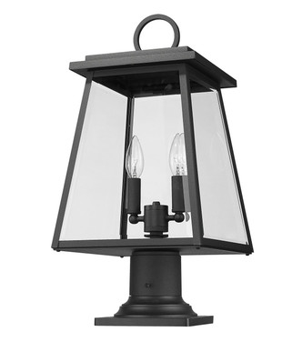 Broughton Two Light Outdoor Pier Mounted Fixture (521PHMR-533PM-BK)