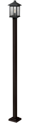 Z-Lite - 531PHBS-536P-ORB - One Light Outdoor Post Mounted Fixture - Portland - Oil Rubbed Bronze
