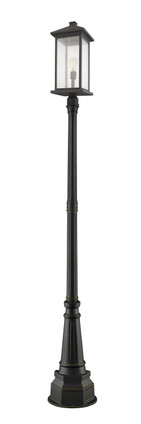 Z-Lite - 531PHBXLR-564P-ORB - One Light Outdoor Post Mounted Fixture - Portland - Oil Rubbed Bronze