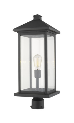 Portland One Light Outdoor Post Mount Fixture (531PHBXLR-BK)