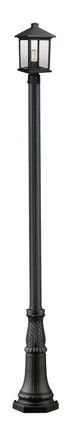 Z-Lite - 531PHMR-518P-BK - One Light Outdoor Post Mounted Fixture - Portland - Black