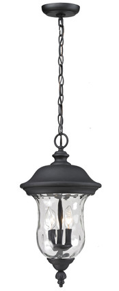 Z-Lite - 533CHB-BK - Three Light Outdoor Chain Mount Ceiling Fixture - Armstrong - Black