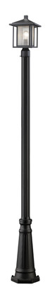 Z-Lite - 554PHM-519P-BK - One Light Outdoor Post Mounted Fixture - Aspen - Black