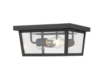 Beacon Three Light Outdoor Flush Mount (568F-BK)