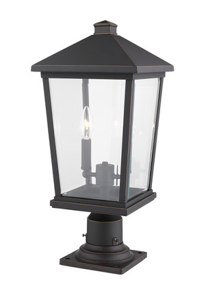 Beacon Two Light Outdoor Pier Mounted Fixture (568PHBR-533PM-ORB)