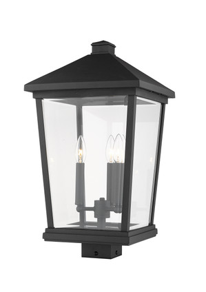 Z-Lite - 568PHXLS-BK - Three Light Outdoor Post Mount Fixture - Beacon - Black