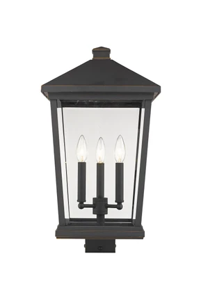 Beacon Three Light Outdoor Post Mount Fixture (568PHXLS-ORB)