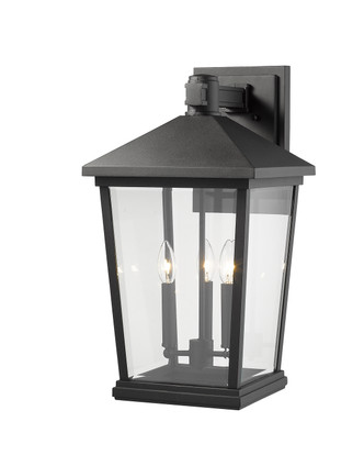 Beacon Three Light Outdoor Wall Light (568XL-BK)