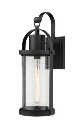 Roundhouse One Light Outdoor Wall Light (569B-BK)