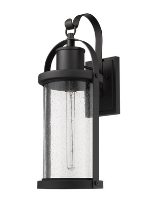 Roundhouse One Light Outdoor Wall Light (569B-BK)