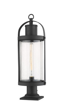Roundhouse One Light Outdoor Pier Mounted Fixture (569PHB-533PM-BK)