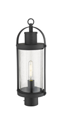 Roundhouse One Light Outdoor Post Mount Fixture (569PHM-BK)