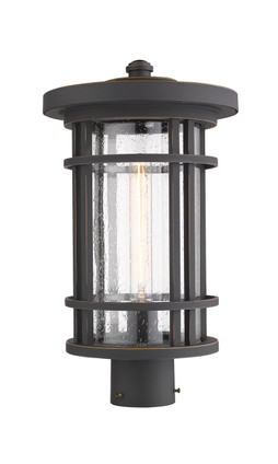 Jordan One Light Outdoor Post Mount Fixture (570PHB-ORB)