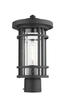 Jordan One Light Outdoor Post Mount Fixture (570PHM-BK)