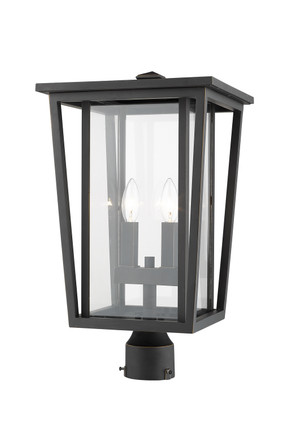 Seoul Two Light Outdoor Post Mount Fixture (571PHBR-ORB)