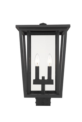 Z-Lite - 571PHBS-BK - Two Light Outdoor Post Mount Fixture - Seoul - Black