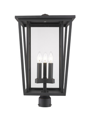 Z-Lite - 571PHXLR-ORB - Three Light Outdoor Post Mount Fixture - Seoul - Oil Rubbed Bronze