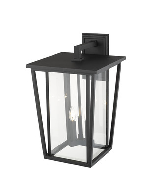 Seoul Three Light Outdoor Wall Light (571XL-BK)