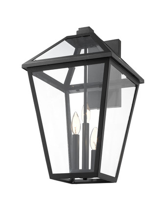 Talbot Three Light Outdoor Wall Light (579B-BK)