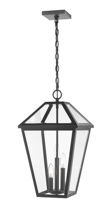 Z-Lite - 579CHXL-BK - Three Light Outdoor Chain Mount Ceiling Fixture - Talbot - Black