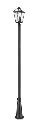 Talbot Three Light Outdoor Post Mounted Fixture (579PHBR-519P-BK)