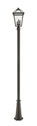 Talbot Three Light Outdoor Post Mounted Fixture (579PHBR-519P-ORB)