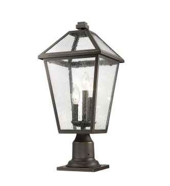 Talbot Three Light Outdoor Pier Mounted Fixture (579PHBR-533PM-ORB)