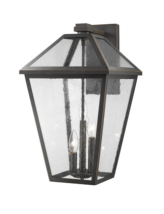 Z-Lite - 579XL-ORB - Three Light Outdoor Wall Light - Talbot - Oil Rubbed Bronze