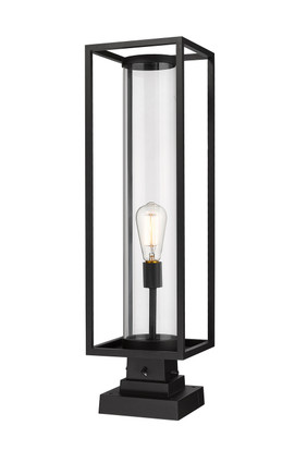 Z-Lite - 584PHBS-SQPM-BK - One Light Outdoor Pier Mounted Fixture - Dunbroch - Black
