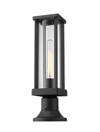 Z-Lite - 586PHMR-553PM-BK - One Light Outdoor Pier Mounted Fixture - Glenwood - Black