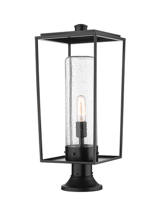 Z-Lite - 594PHBR-553PM-BK - One Light Outdoor Pier Mounted Fixture - Sheridan - Black Z-Lite - 594PHBR-553PM-BK - One Light Outdoor Pier Mounted Fixture - Sheridan - Black